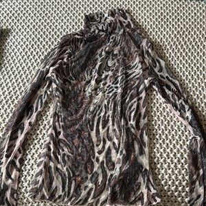 Jonathan Simkhai Animal Print Blouse - Black, Brown, Cream